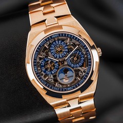 Vacheron Constantin Overseas Dual Time Skeleton Rose Gold 4300V/120R-B642 B&P