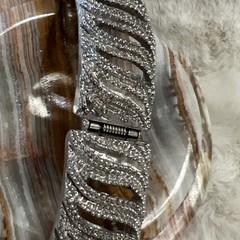 Vintage Norman Hinged Bracelet Manual Wind Silver Tone Hidden Watch Works Swiss