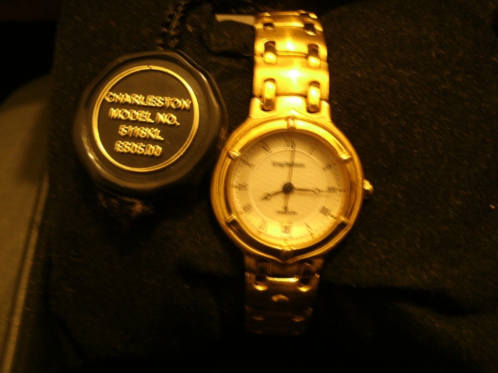 Krug-Baumen Ladies Charleston Watch . 18ct. GOLD PLATED New and Boxed.