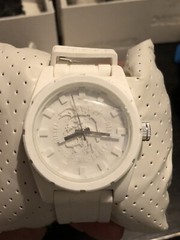 New DIESEL Watch DZ-1590 White With Box, Booklet & Pillow