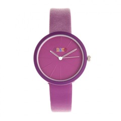 Crayo Blade Purple Leatherette Strap Unisex Watch CRACR5405