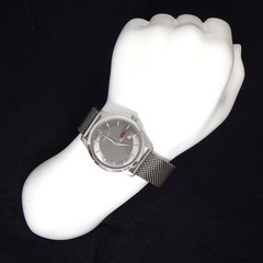 GUCCI Watch G-Timeless 126.3/YA126315 Diamante Gray Dial Calendar SS Quartz