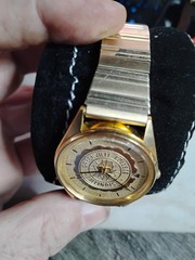 Vintage Seiko Greenville College Illinois Gold-Tone Quartz Watch Expansion Band