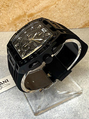 Invicta S1 Rally Chronograph Watch Black Dial Black Silicone Strap New