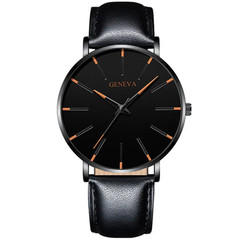 Minimalist Men’s Ultra Thin Quartz Watch with Mesh Strap – Business Style
