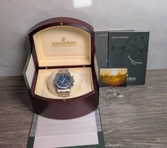 Audemars Piguet Royal Oak 25860ST Watch Chrono Kasparov Blue Dial Box AP Service