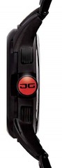 NEW Jorg Gray Mens 9400 Sport Chronograph Black Steel/Red Accent Watch