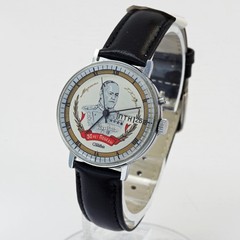 1990’s RARE SLAVA 2414 50 years end of World War 2 Marshal Zhukov wristwatch