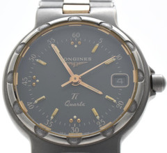 [EXC+5] Longines Conquest Ti V.H.P. Gold Men’s Watch From JAPAN