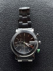 Gucci G Round Ya101331 Analog Quartz Men Men Wristwatch Vintage 231282931