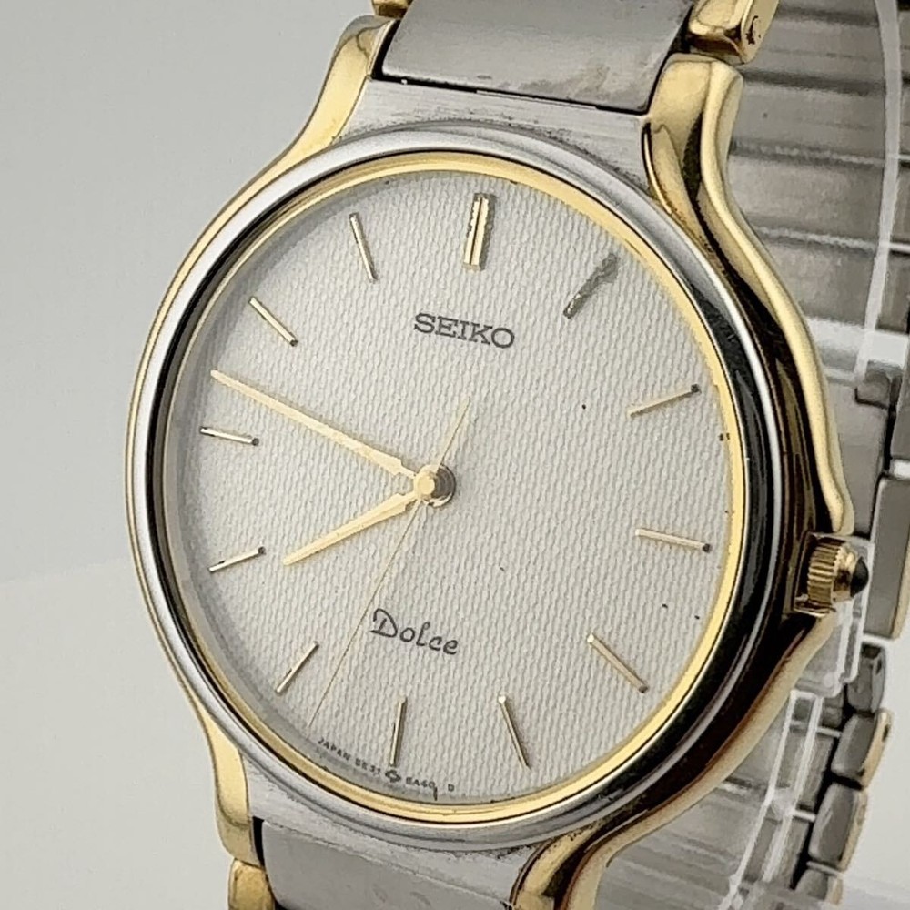 Seiko Dolce 5E31-6A30 Quartz Watch Working Battery Replaced From Japan