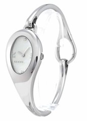 Brand New GUCCI Horsebit Diamond Mother-of-Pearl Flower Ladies Watch YA103525
