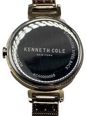 Kenneth Cole New York 30mm M of Pearl dial Gold Tone ladies Watch 10mm mesh Band