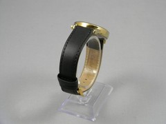 Timex Indiglo Watch Men Easy Reader 35mm Gold Tone Date New Band New Battery