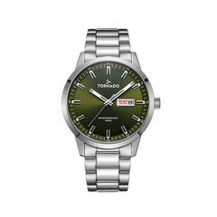 Tornado Spectra Men’s Analog Watch | Green Dial, 43x48mm, 100 m (10 ATM)