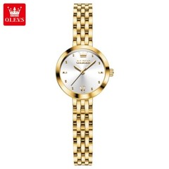 Olevs Quartz Women’s Watch Mini Dial, Stainless Steel, Waterproof, Jewelry Clasp