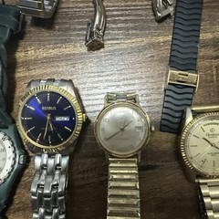 Vintage men and women gold filled plate wrist watch for parts or repair