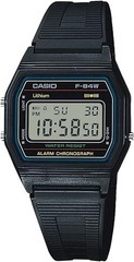 Casio Collection F-84W-1QJH Digital Slim Lightweight Black Stopwatch JDM New