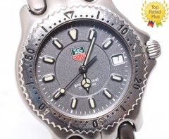 Vintage *EXC+5* TAG Heuer S/el WG1213-K0 Gray Dial Quartz Mens Watch JAPAN