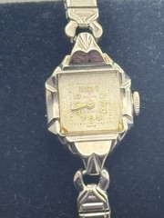 VTG Orvin 17 Jewels Ladies Mechanical Watch 10k Gold Filled Watch-works
