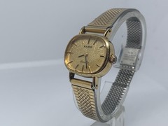 RADO Silhouette Hand Wound Vintage Watch 24mm Case Gold Dial Lug12mm