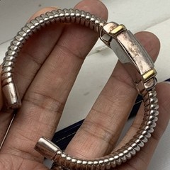 Ecclissi Bangle Watch Solid Sterling 65g Rare To Find ~ RUNS!!!