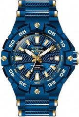 NEW INVICTA 38140 BOLT NH35 AUTOMATIC BLUE CARBON FIBER DIAL WATCH 54MM G