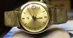 Vintage 1967 Bulova Accutron 218D 14K GF Original Band Tested Working **NICE**