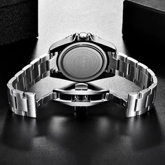 42MM LIGE Quartz Men’s Luxury Watch Dive 30M Waterproof Luminous Stainless NEW