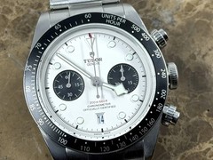 Tudor Black Bay Chrono Panda White Dial Black Subs with bracelet Box Papers Card