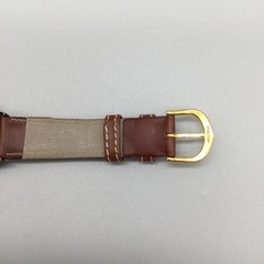 Relic Unisex Watch 34mm Bronze Dial Brown Leather Roman Numeral New Battery