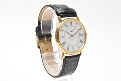 ▶️[N MINT] LONGINES L4.720.2 Grand Classic Presence Quartz Mens Watch Gold Dial