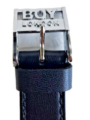 Boy London Boy-46-W Watch: 36mm Bidirectional Rotating bezel Japan. Runs.