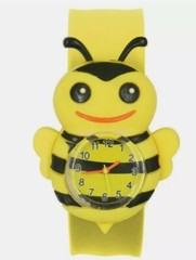 Slap On Cartoon Girls Snap Watch Silicone Wrist Watch Children Kids Fashion Boys
