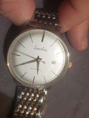 Luobin Automatic Two-Tone Stainless Steel Watch Silver Dial Date 40mm