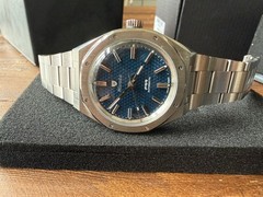 Nivada Grenchen F77 Stainless Steel 37mm Blue Dial – PERFECT CONDITION