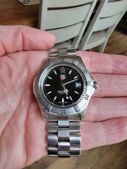 TAG Heuer WK1110.BA0317 Mens 2000 Series Professional Quartz Watch Black 8″ 9″