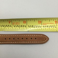 Vintage Wittnauer Genève Mens Watch 32mm 1960’s Brown Leather Band Automatic