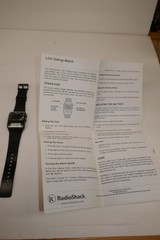 Vintage RADIO SHACK Quartz Digital Talking Watch 1980s W Instructions