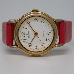 JEMIS Genuine Leather Quartz Analog Women’s Watch New Battery