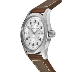 New Hamilton Khaki Field Auto 38MM Silver Dial Leather Men’s Watch H70455553