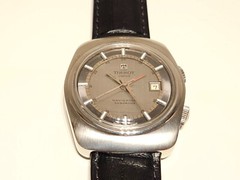 VINTAGE RARE MEN ST.STEEL SWISS ALARM MECHANICAL WATCH”TISSOT”SONOROUS NAVIGATOR