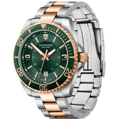 Victorinox Maverick Men’s Quartz Watch 242008 Large Green 43mm Dial Steel 100M
