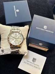 Invicta X Montres Prestige Men Silver-tone MPW-0063 ✨Roman Numbers New w Box