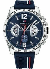 Tommy Hilfiger 1791476 Decker Blue Silicone Strap Men’s Wrist Watch