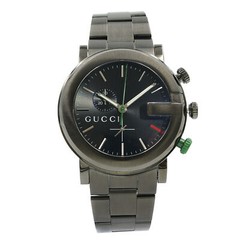 Gucci G-Chrono Black Dial PVD Stainless Steel Quartz Mens Watch YA101331