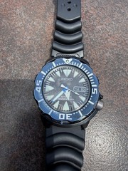 Seiko Monster SRP581 Sea Monster Diver Watch with fitwell buckle