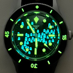 Lumen 50-Fathoms Retro 40mm Domed Sapphire Japan NH35A Automatic Watch for Men