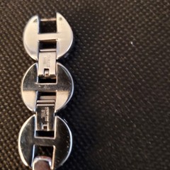 Fossil Watch ES3013 Stainless Steel 26mm Silver Tone Rhinestone Works GUC