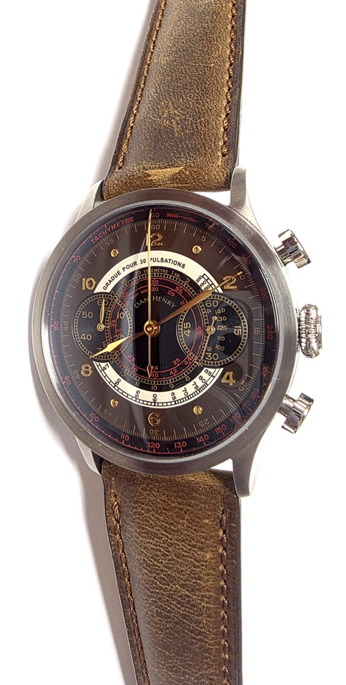 Dan Henry 1939 Military Chronograph Quartz 41mm Sapphire Tachymeter Watch